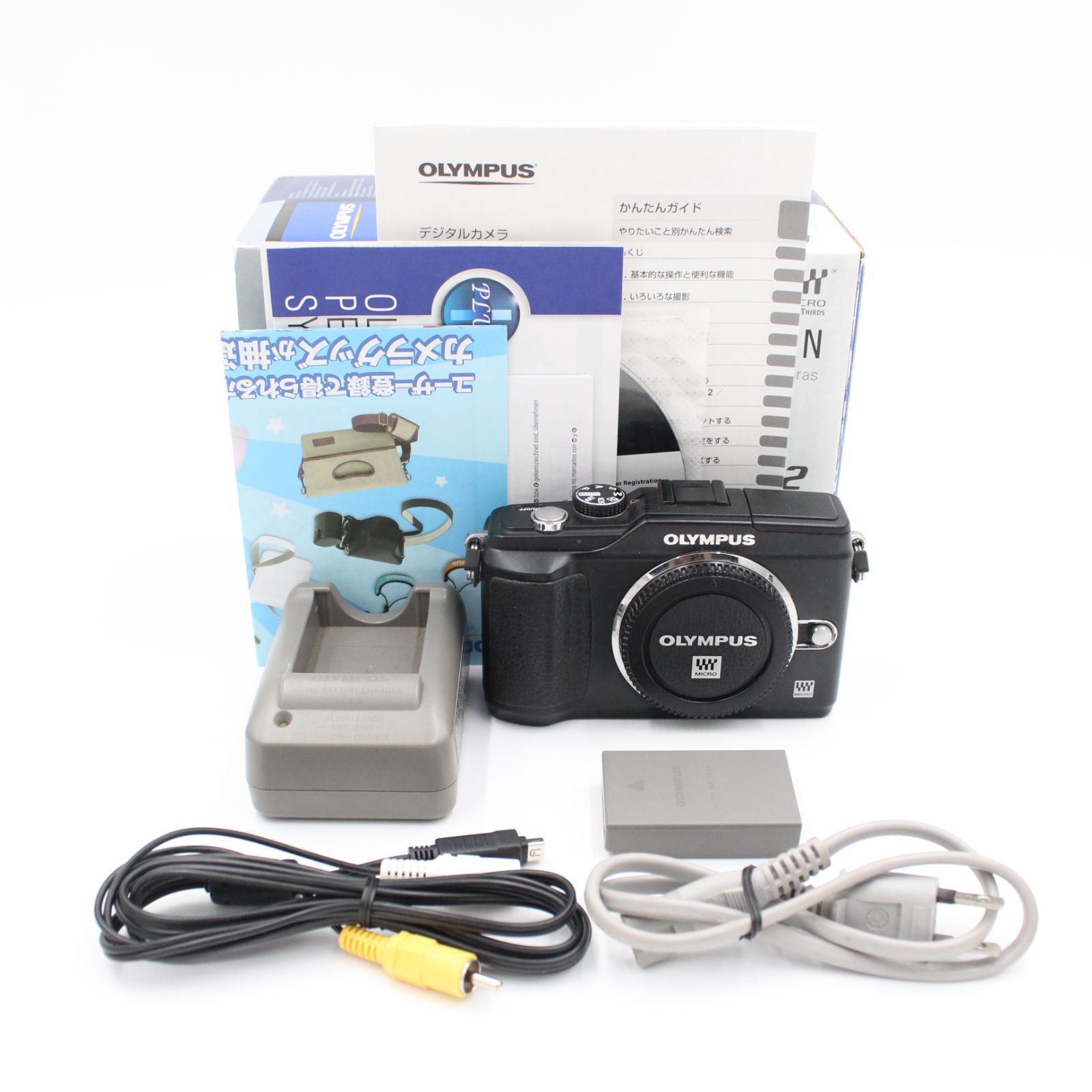 画面スレ傷あり。☆良品☆ OLYMPUS オリンパス E-PL2 ボディ ブラック 