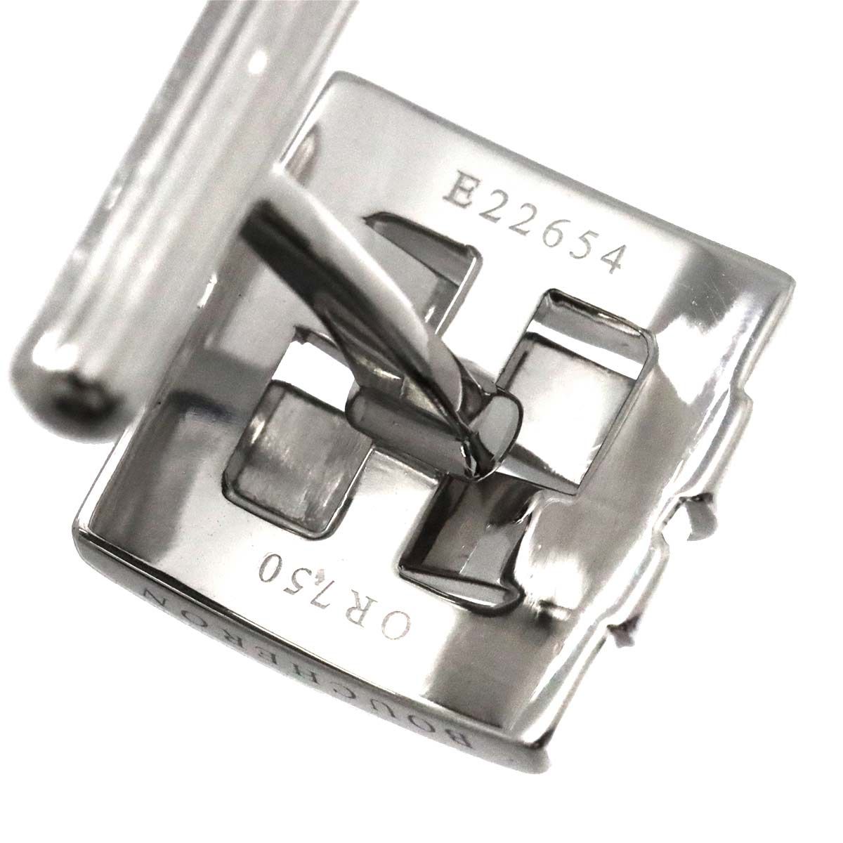 ブシュロン BOUCHERON デシュネ カフス K18 WG ホワイトゴールド 750 Cuff Links 90245718 - メルカリ