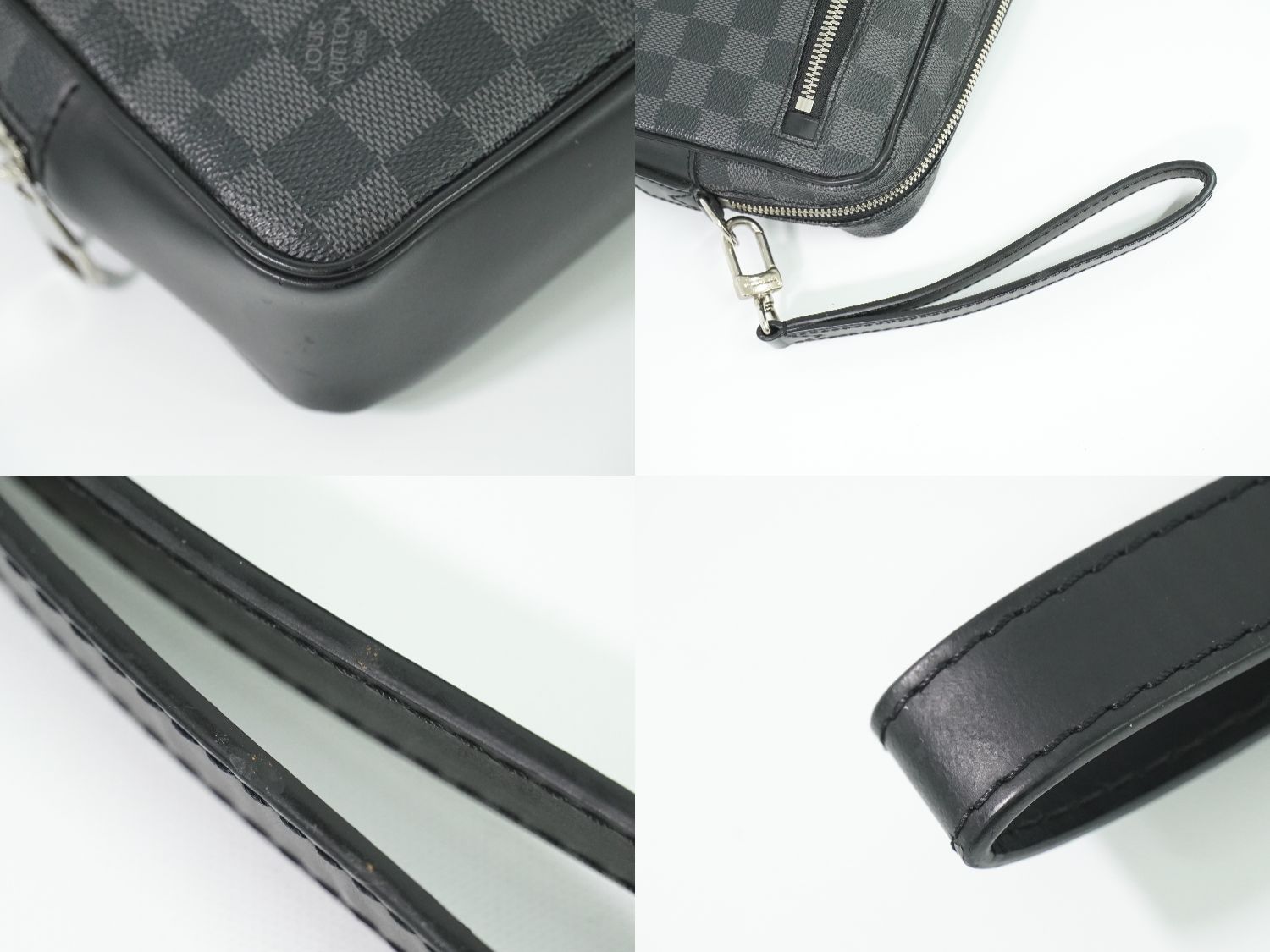 ルイヴィトン LOUIS VUITTON LV ポシェット カサイ ダミエ グラフィット クラッチバッグ セカンドバッグ ブラック グレー N 41664 ビトン バッグ フォロー割