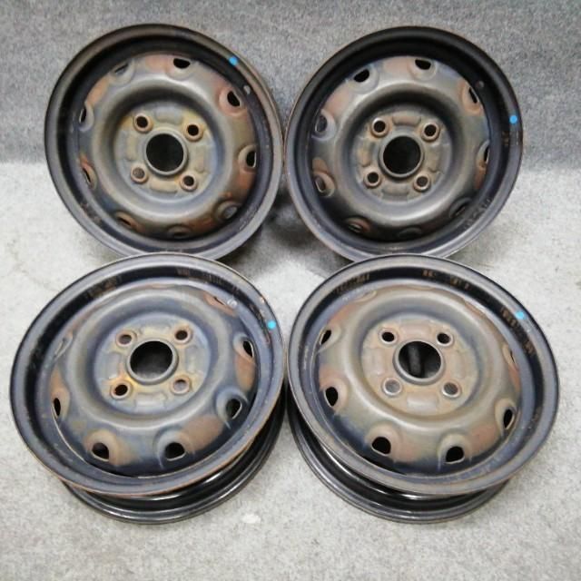 アルト HA23 5MT スズキ 純正 アルト HA23S スチールホイール 43210-70G11-09L 12×4.00B