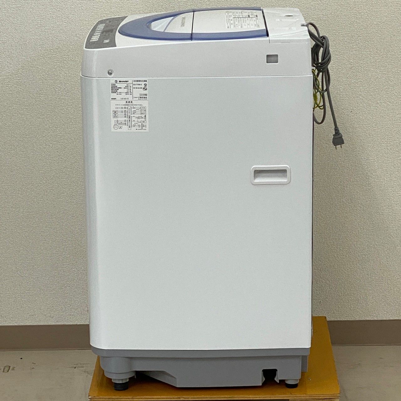 関東一円送料無料】2016年製 シャープ 全自動洗濯機 ES-T708-A/洗濯7.0kg/抗菌穴なし槽/C0739 メルカリShops