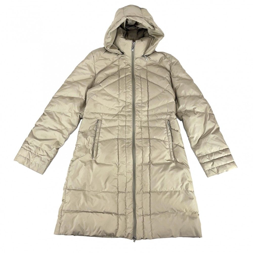 MONCLER ダウンコート(モンタナ) モンクレールモンタナベージュサイズ0ダウンコート