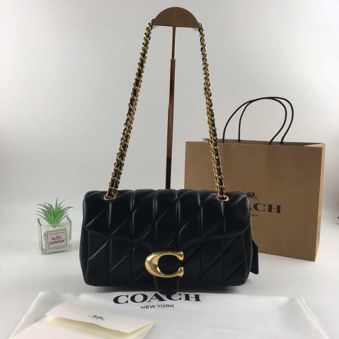 coach コーチタビー ショルダー バッグ 26 黒 CP150