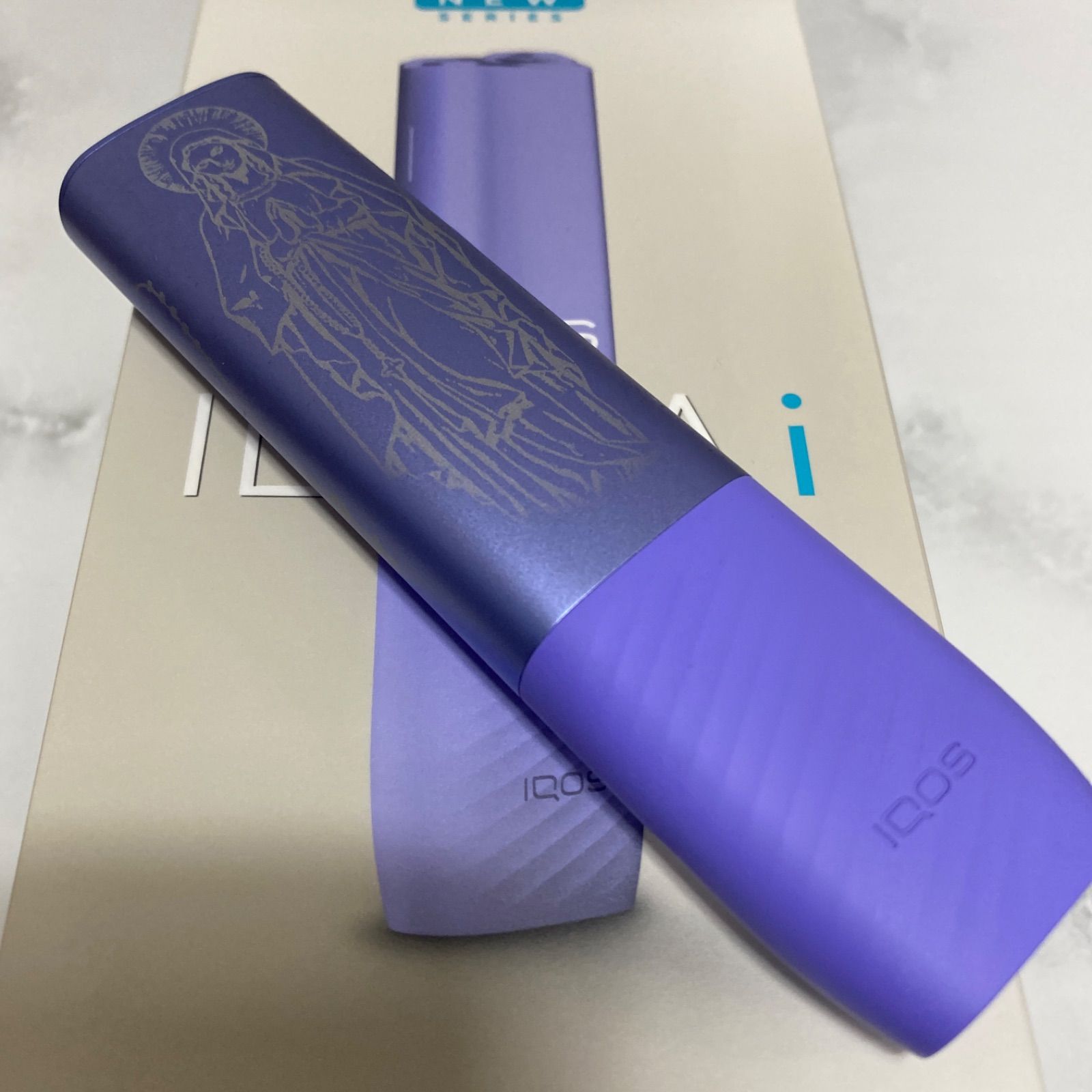 現品限り 両面 聖書 デザイン iQOS アイコス イルマ ワン ネオン 紫 現品限り 両面 聖書 デザイン iQOS アイコス イルマ ワン ネオン