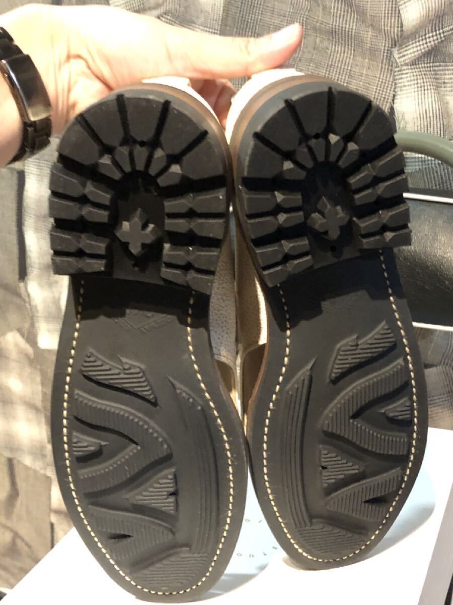 福岡 Post Production HUNT Sandals ポストプロダクションズ ハントサンダル スニーカー レザー ホワイト サイズ３ 1|2 HimejiKurozan FK NICORILABO_COM