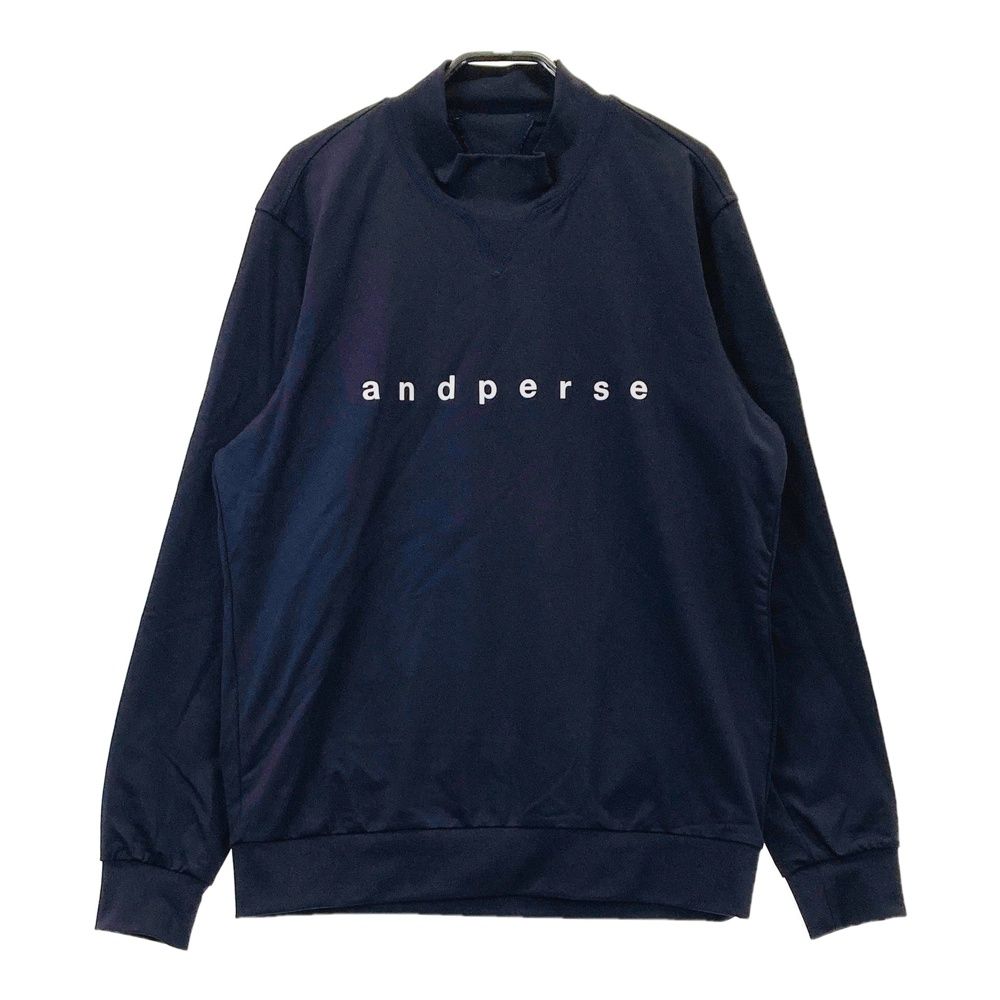 サイズ：L AND PER SE アンパスィ AMF6204J1 2024年 長袖モックネックT