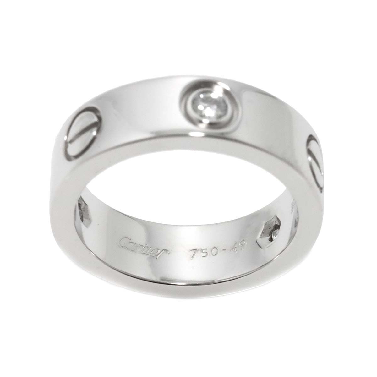 カルティエ　ラブリング　WG ラブリング 8号 WG フルパヴェ&6Pビス ダイヤ | CARTIER | LE
