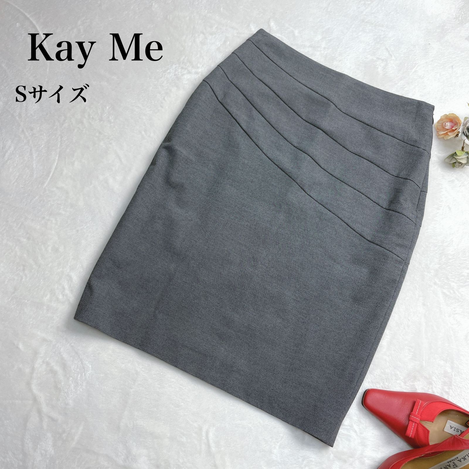 kay me（ケイミー）アシンメトリーデザインタイトスカート S - メルカリ