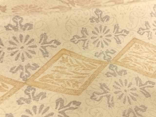 平和屋着物∞極上　長羽織　幾何学文様　藍媚茶色地　逸品　未使用　CYAA4635s6 平和屋着物○上質な色無地 紫鳶色 正絹 逸品 未使用 AABF5927fy : 平和