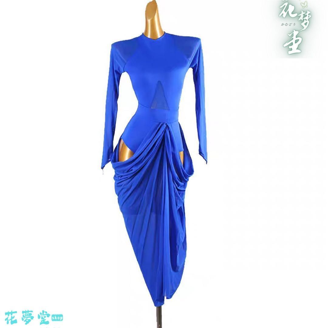 25年 ♥社交ダンス衣装 ダンスドレス ダンスウェア ダンス ドレス 撮影会 舞台 イベント 花夢堂-69