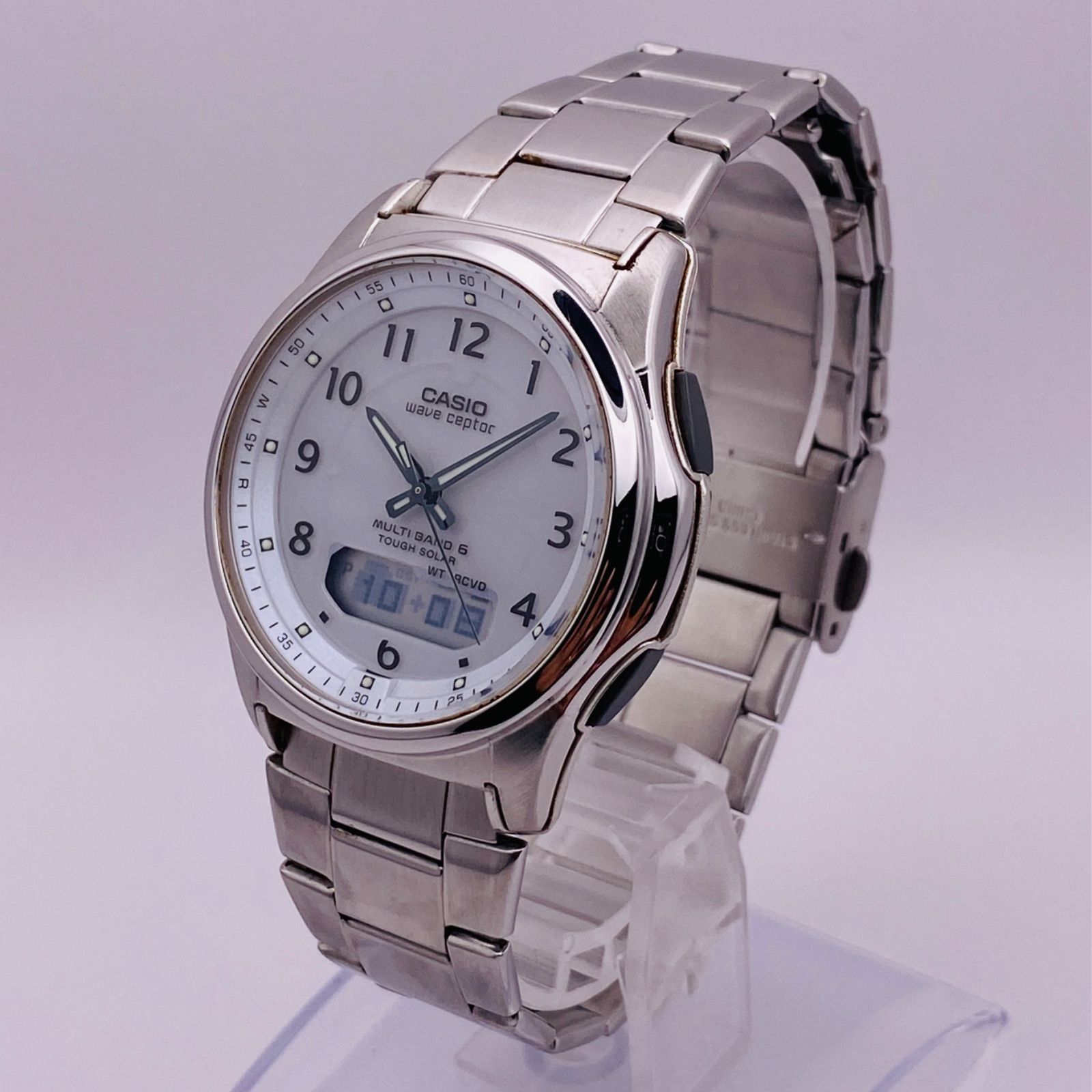 Y-8689】稼動品 CASIO WAVE CEPTOR 電波ソーラー WVA-M630 Y-8689】稼動品 CASIO WAVE CEPTOR 電波ソーラー WVA-M630