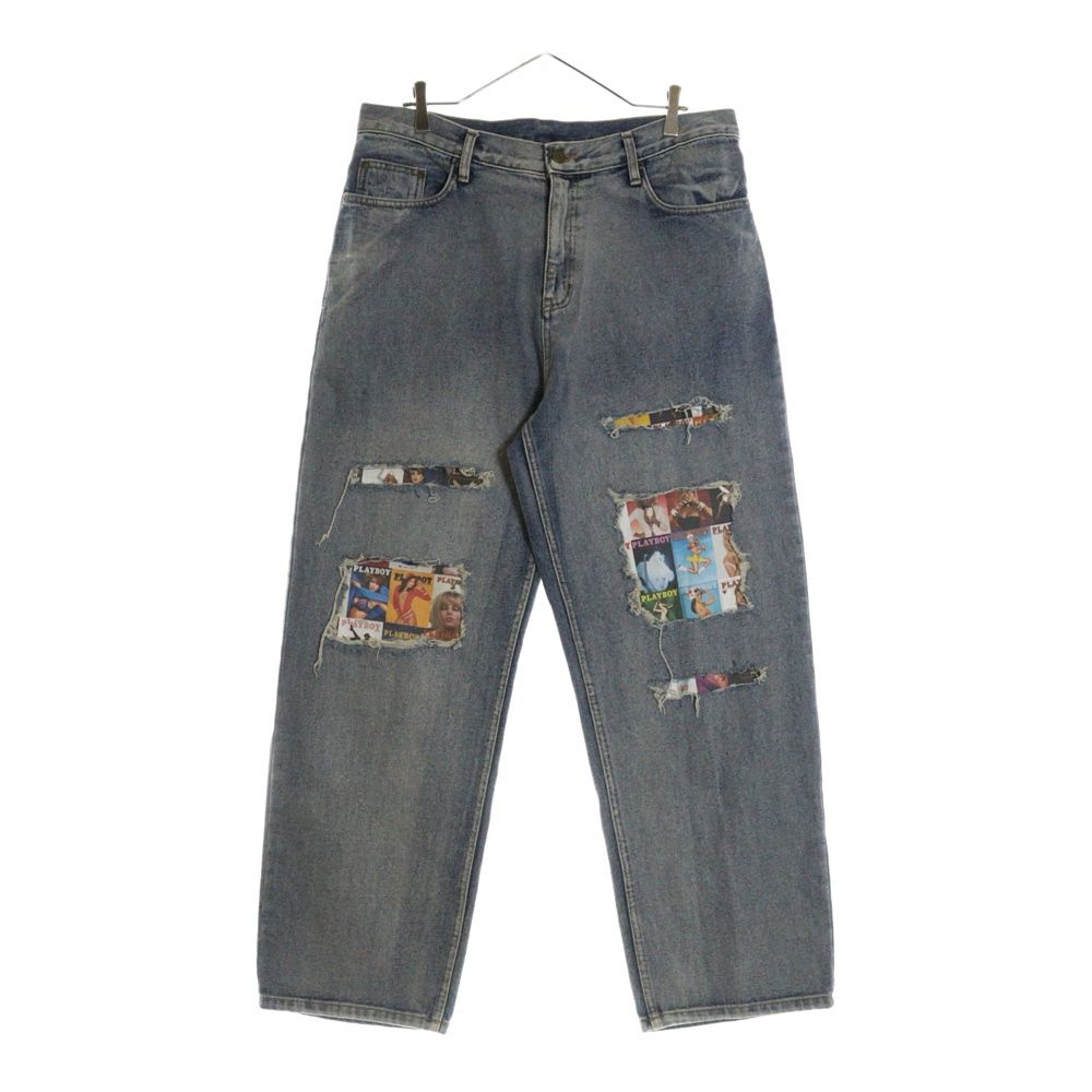 WKNDRS (ウィークエンダーズ) ×PLAYBOY PATCH BAGGY JEANS 