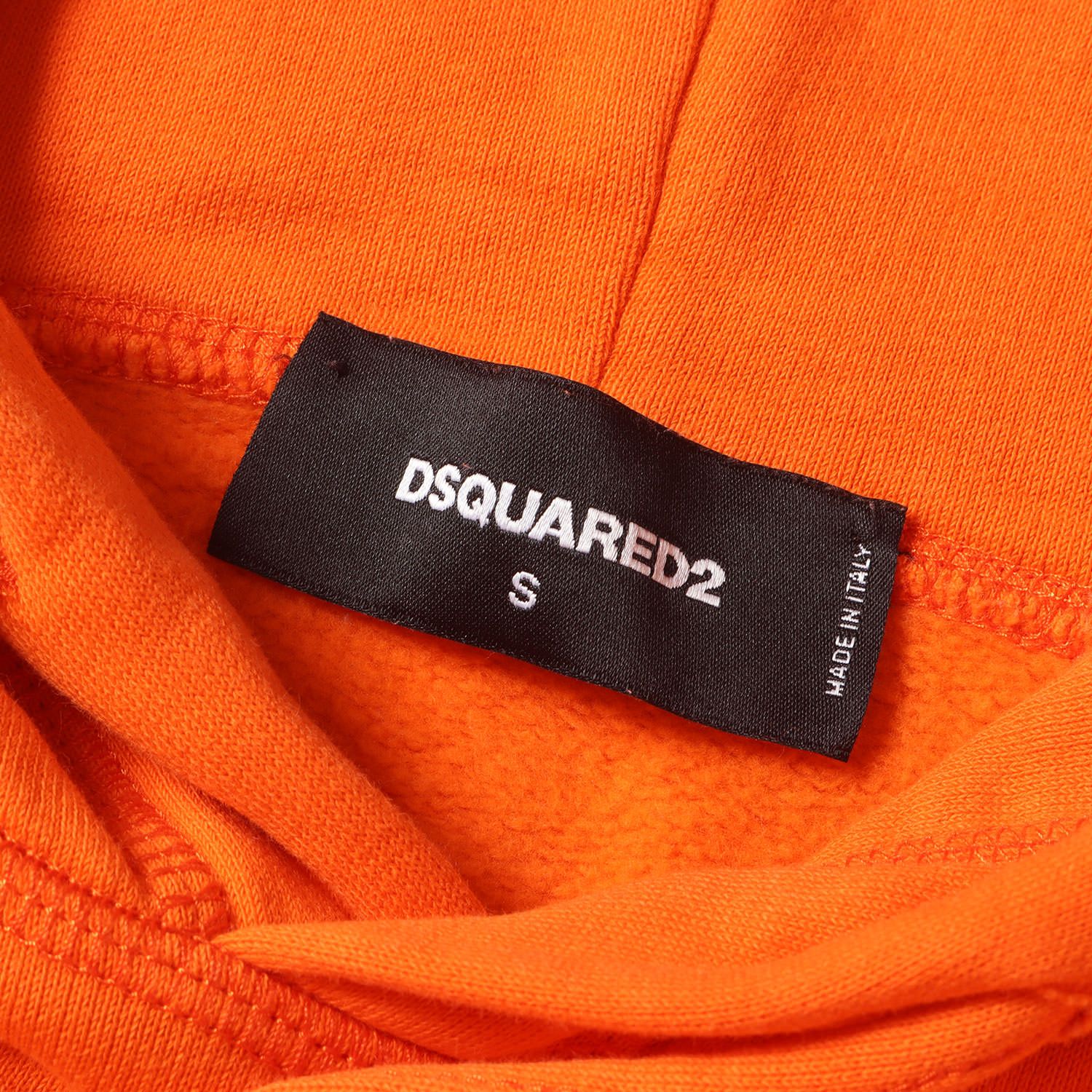 DSQUARED2 ディースクエアード パーカー オレンジ サイズ:S