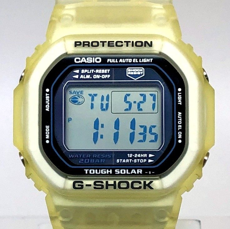G-SHOCK/イルクジ/G-5600K/ソーラー/クリア/箱付/限定/未使用 G-SHOCK&frasl;イルクジ&frasl;G-5600K&frasl;ソーラー&frasl;クリア&frasl;箱付&frasl;限定&frasl;未使用