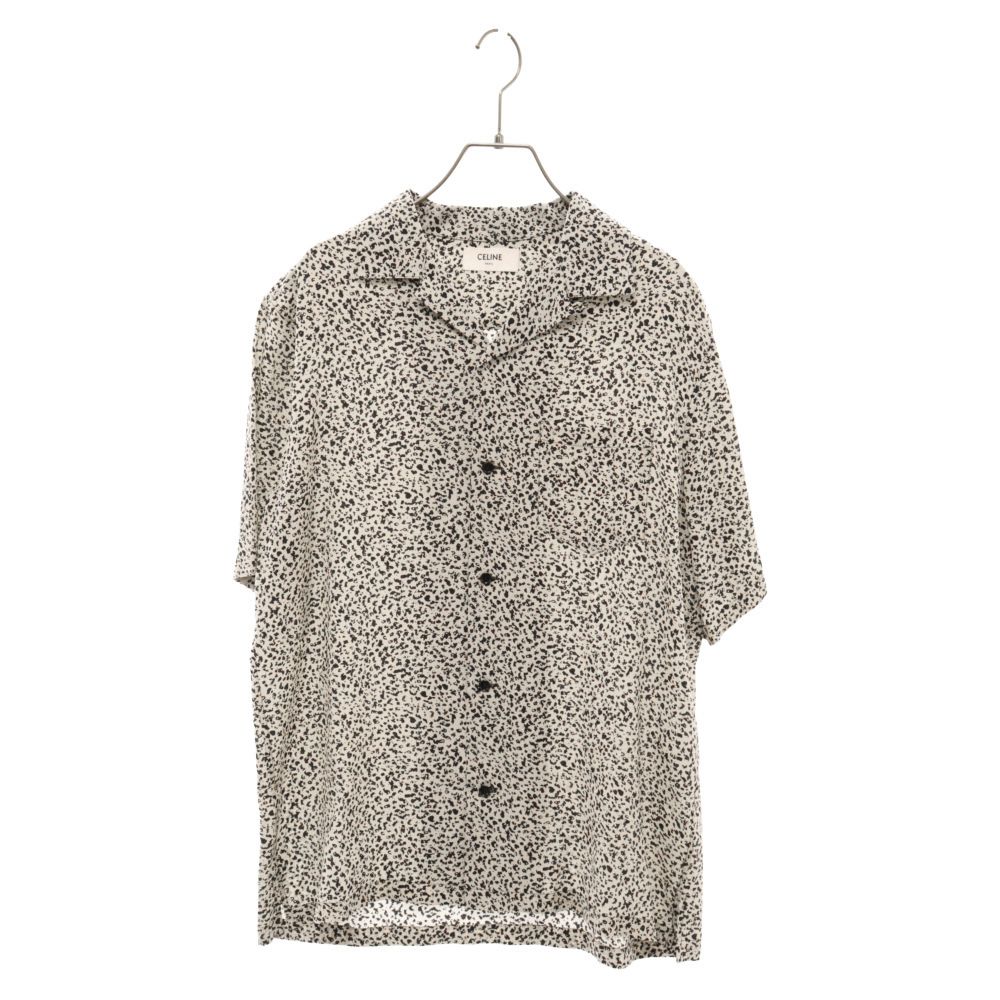 トップス CELINE leopard shirt CELINE HOMME Leopard-Print Silk Crepe de Chine Shirt for Men