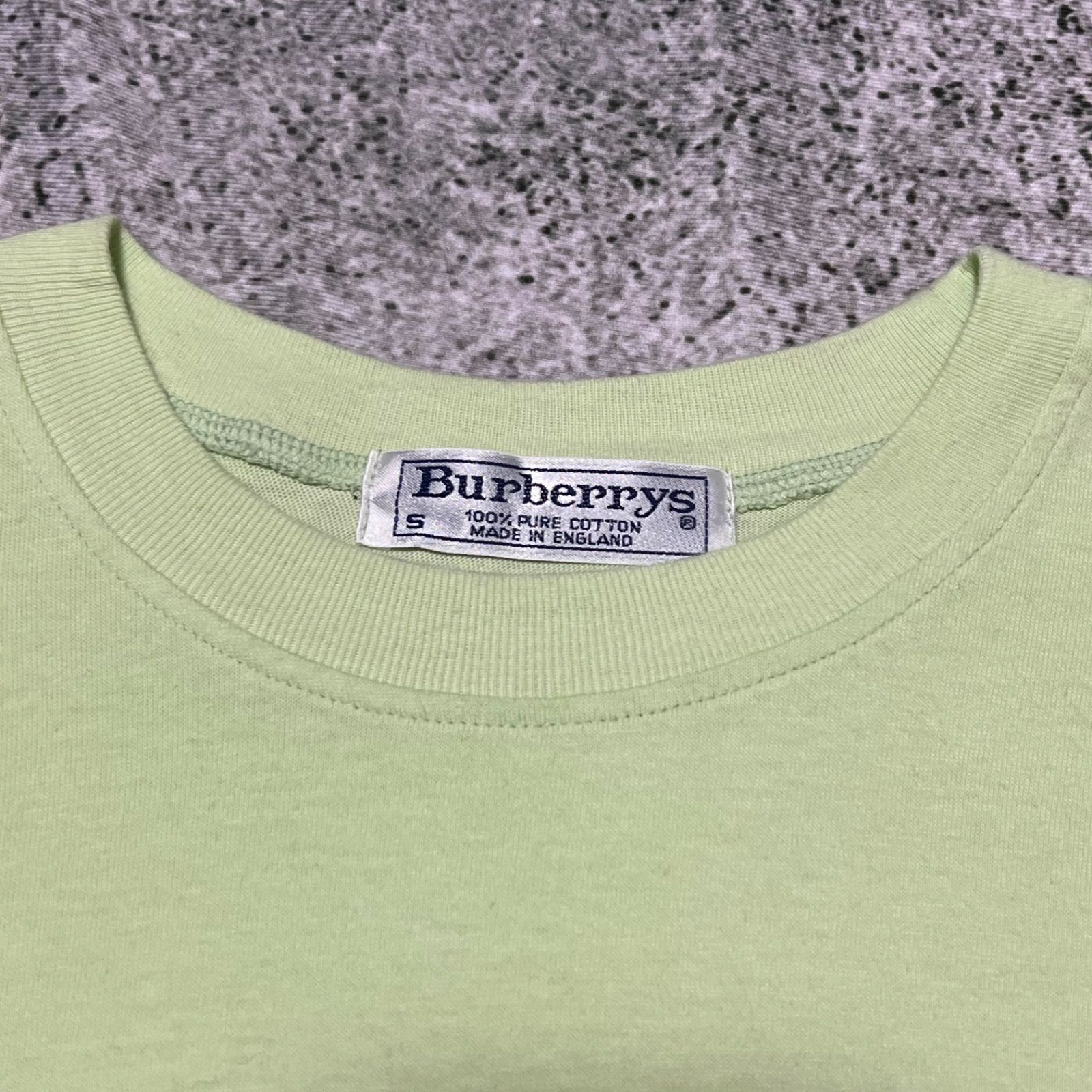 希少カラー BURBERRY バーバリー 刺繍ロゴTシャツ 半袖カットソー T