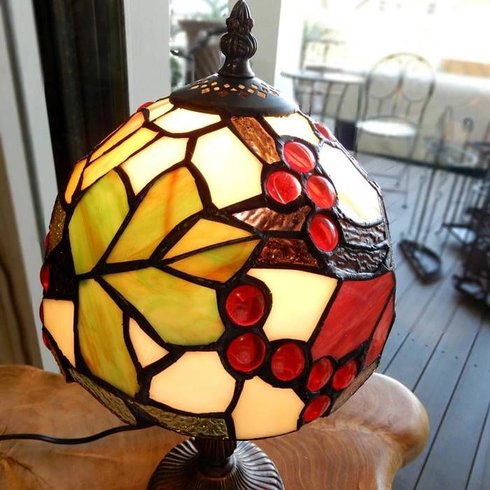 ステンドグラス ランプ ステンドランプ おしゃれ 葡萄 ぶどう ブドウ