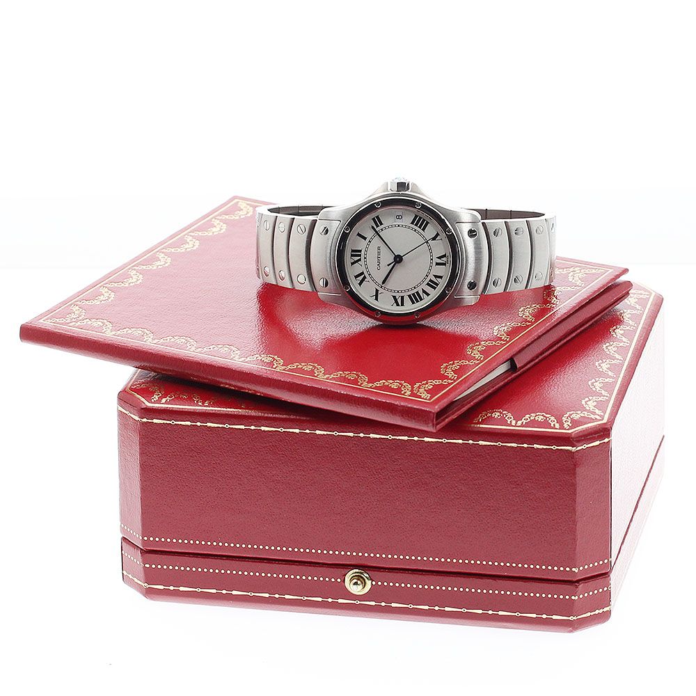 カルティエ CARTIER W20026K1 サントスクーガー LM デイト 自動