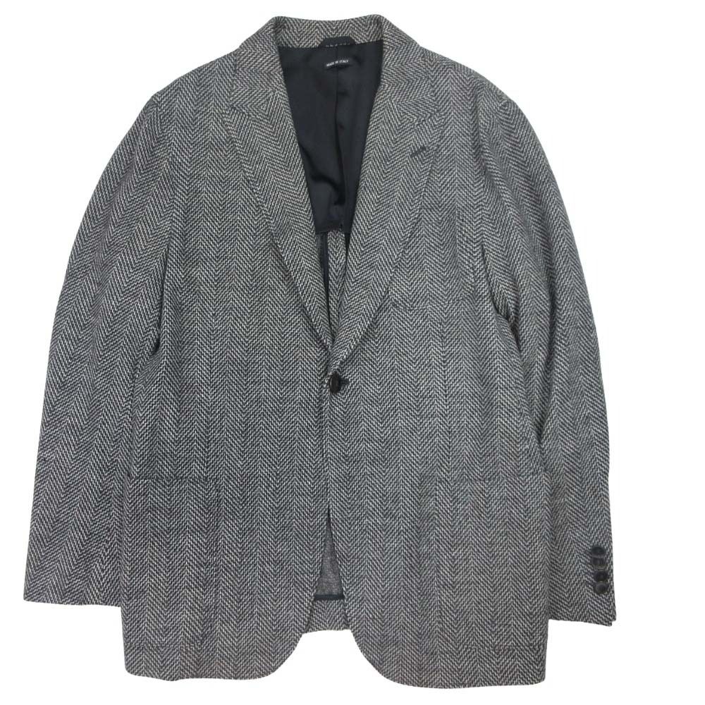 良品 GIORGIO ARMANI ジョルジオアルマーニ ヘリンボーン テーラード