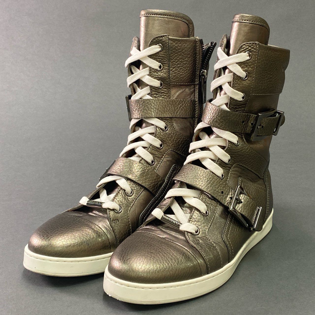 7c11 JIMMY CHOO ジミーチュウ ハイカット ベルトスニーカー 37 1/2 