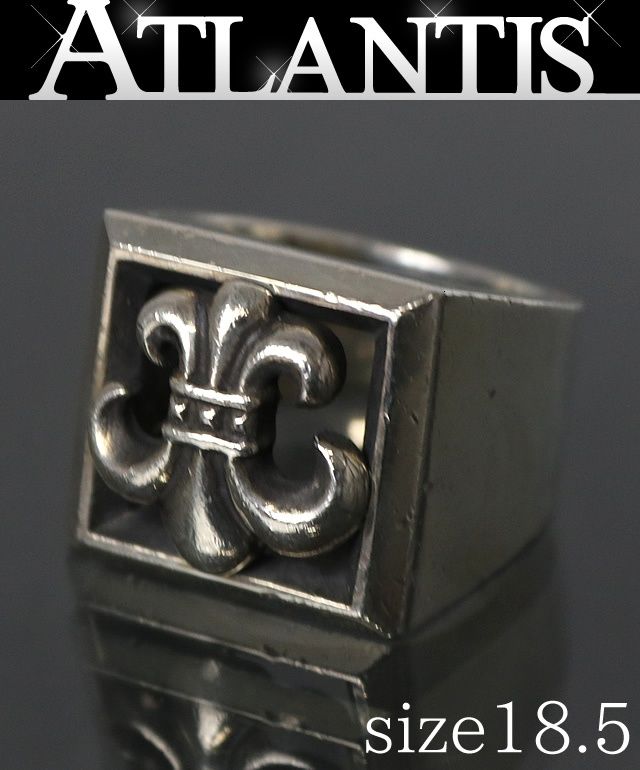 CHROME HEARTS 銀座店 クロムハーツ レターブロック BSフレア リング 指輪 シルバー SV925 約18.5号 96849