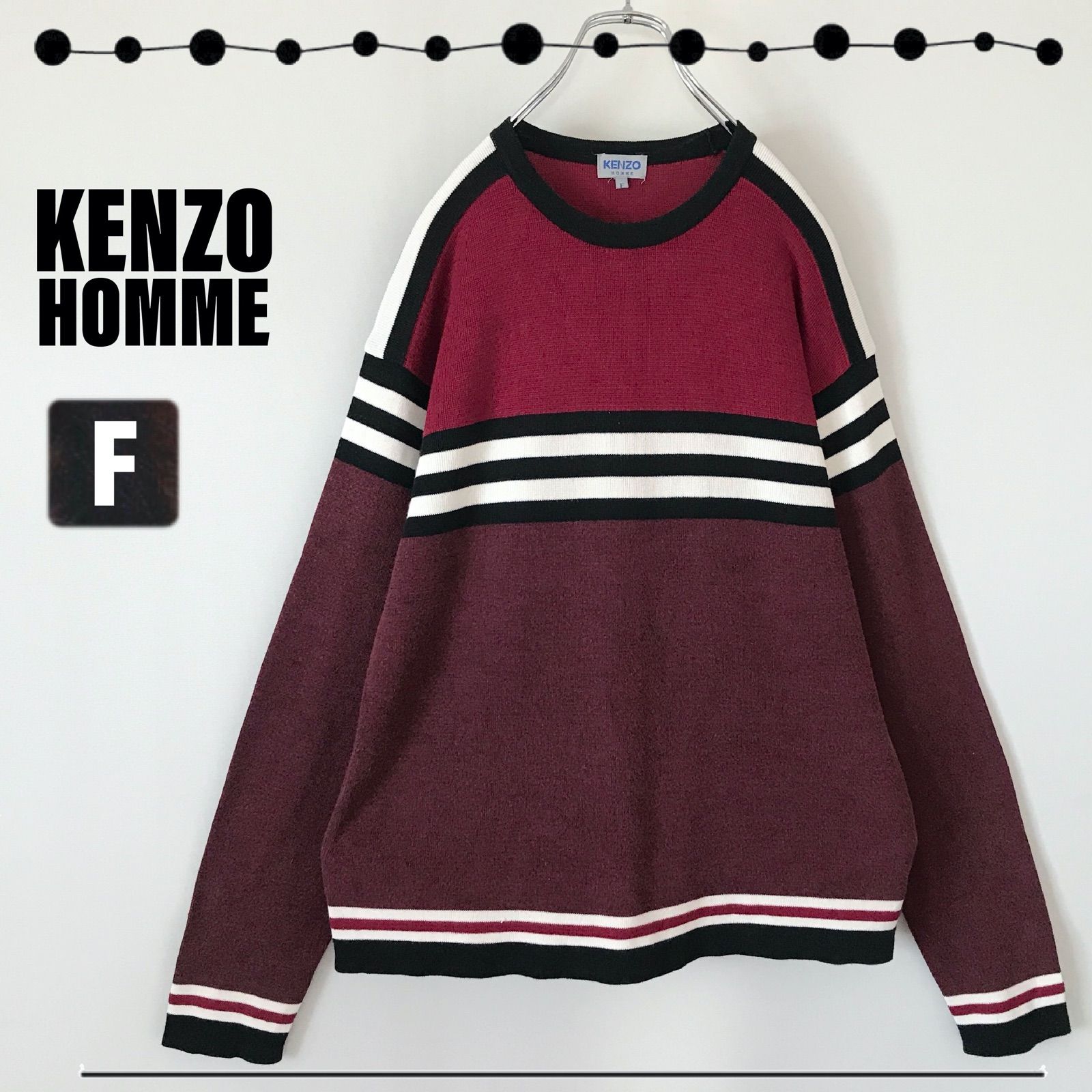 KENZO HOMME☆ケンゾーオム☆ラインデザイン☆コットン&レーヨン混