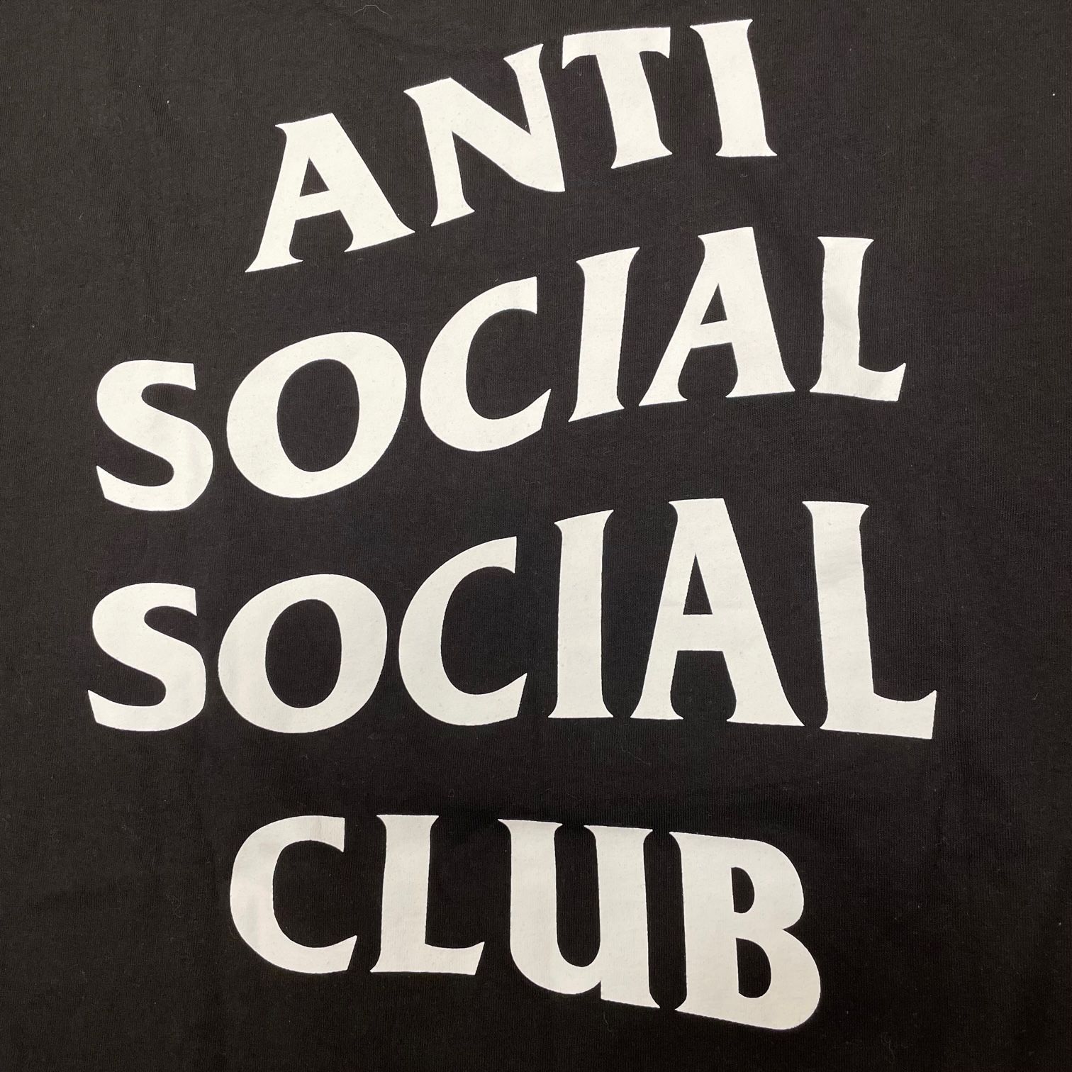 希少 ANTI SOCIAL SOCIAL CLUB ラベル オーバーサイズ Tシャツ アンチ