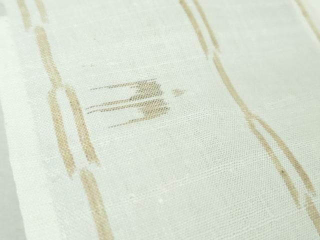 平和屋本店■極上　夏物　沖縄県無形文化財指定　本場八重山上布　麻　絣文様　三越扱い　逸品　DZAA4683kh5 平和屋本店□極上 夏物 沖縄県無形文化財指定 本場八重山上布 麻 絣絵