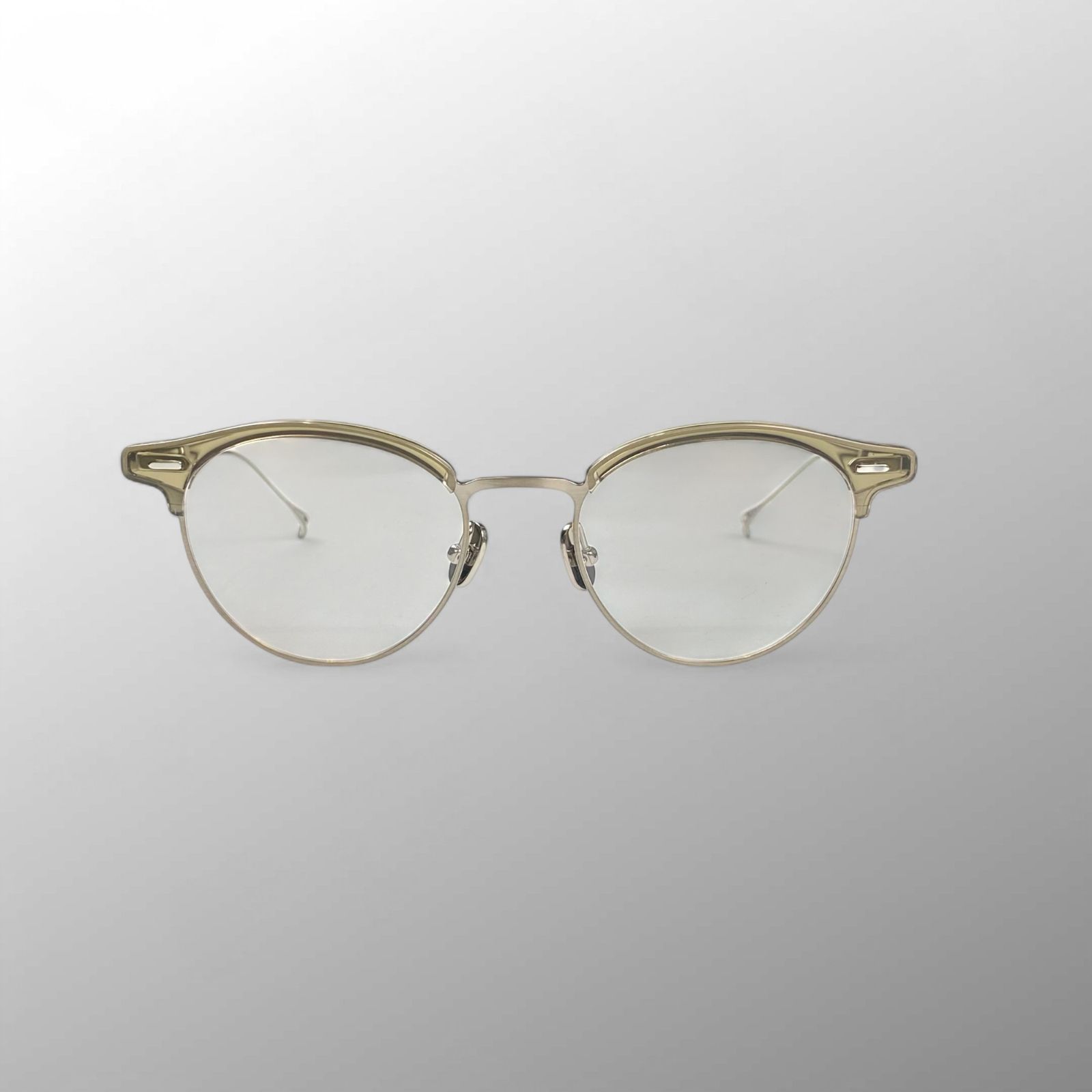 美品】 ISSEY MIYAKE × 金子眼鏡 / BROW BOSTON Ⅷ ボストン型 クリア