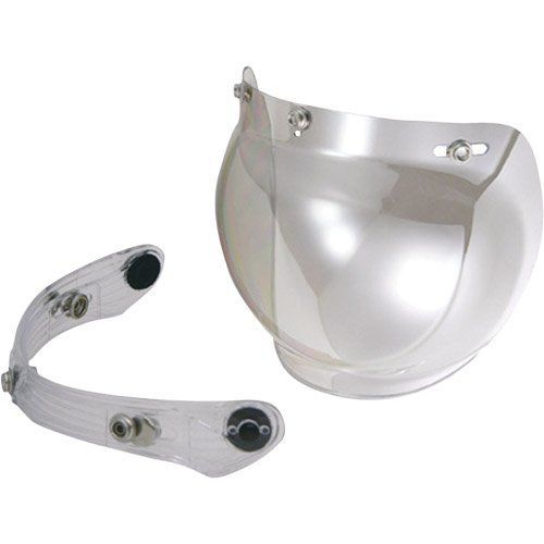 クリアミラー リード工業(LEAD) GRAVIS PZ-010A ミラータイプ バブルシールドu0026クリアフリップアップベースセット クリアミラー+クリアベース (PZ-010A CLMR/CL)