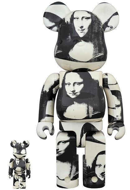 MEDICOM TOY - MEDICOM TOY メディコムトイ BE@RBRICK LEONARD DE VINCI Mona Lisa 超合金 ベアブリック レオナルドダヴィンチ モナリザ フィギュア ブラック 400％ 超合金 BE@RBRICK LEONARD DE VINCI Mona Lisa – MCT TOKYO