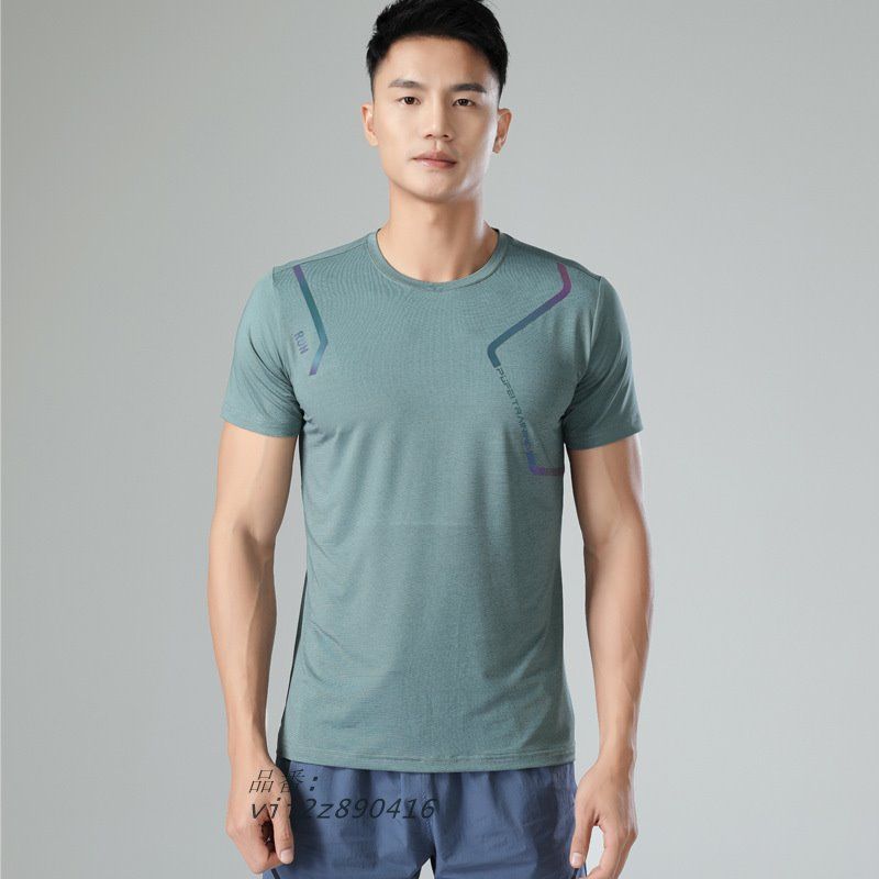 メンズ 男性 2024 夏 半袖 Tシャツ ラウンドネック スポーツ ストレッチ アウトドア ランニング フィットネス ウェア スポーツ  vii2z890416