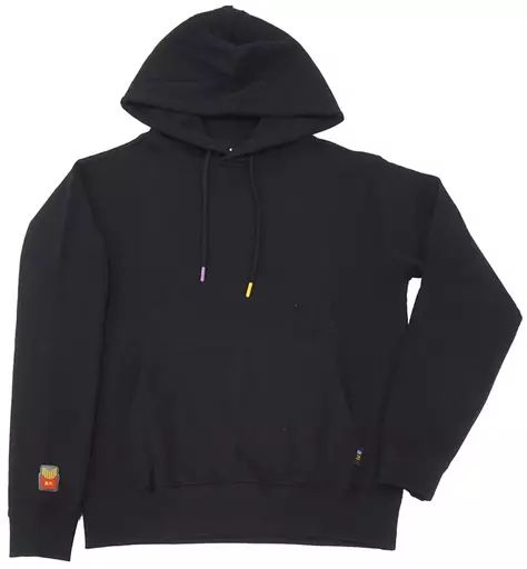 衣類　BTS(防弾少年団) ロゴフーディー ブラック XLサイズ 「BTS×マクドナルド」 中古】衣類 BTS(防弾少年団) ロゴフーディー ブラック XLサイズ