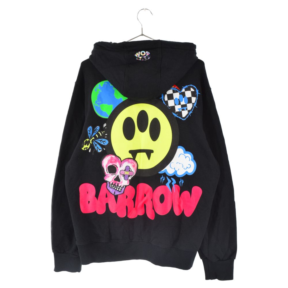 BARROW (バロウ) Logo Cotton Hoodie バックプリント ロゴ