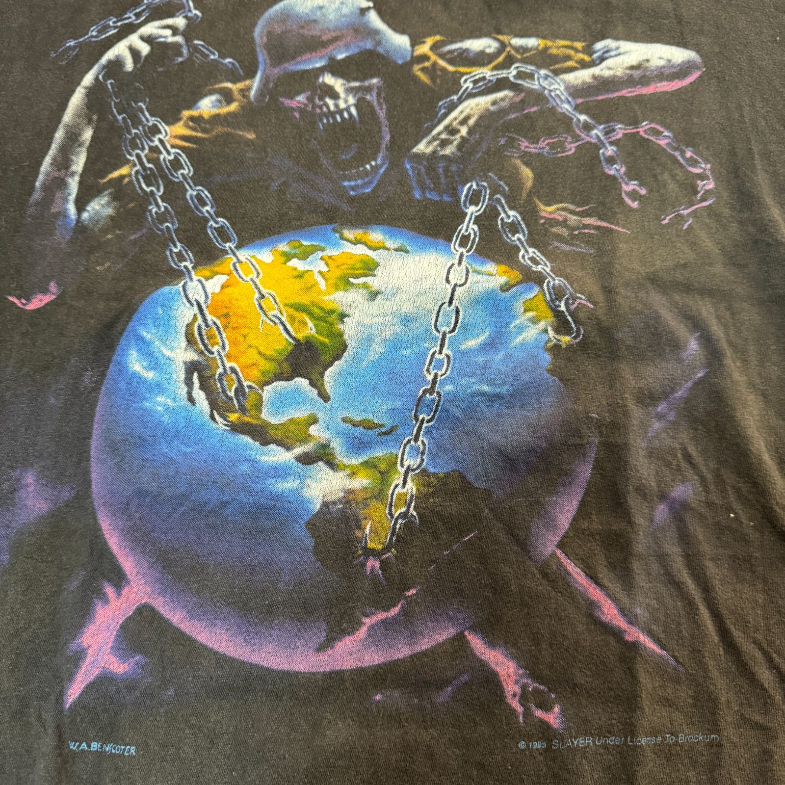 90s Vintage T-Shirt Slayer European Intourvention 1994 XLサイズ 