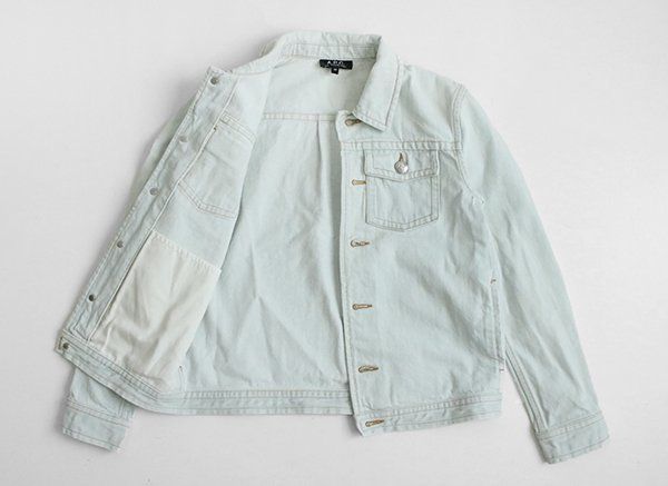 A.P.C. ◇ブリーチ デニムジャケット ライトインディゴ サイズ34