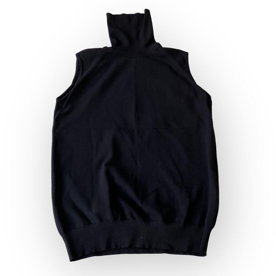 miumiu ミュウミュウ ノースリーブ ハイネック トップス 黒 L〜XL