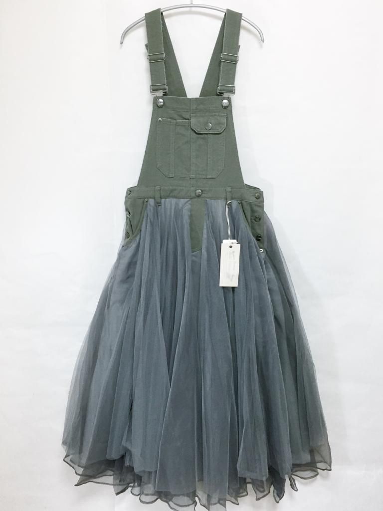 【新品】BELLE VINTAGE ベルヴィンテージ ワンピース ジャンパースカート オーガンジー 送料込み M 973172