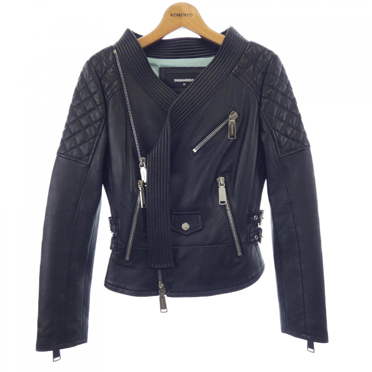 ディースクエアード DSQUARED2 S72AM0417 レザーライダースジャケット