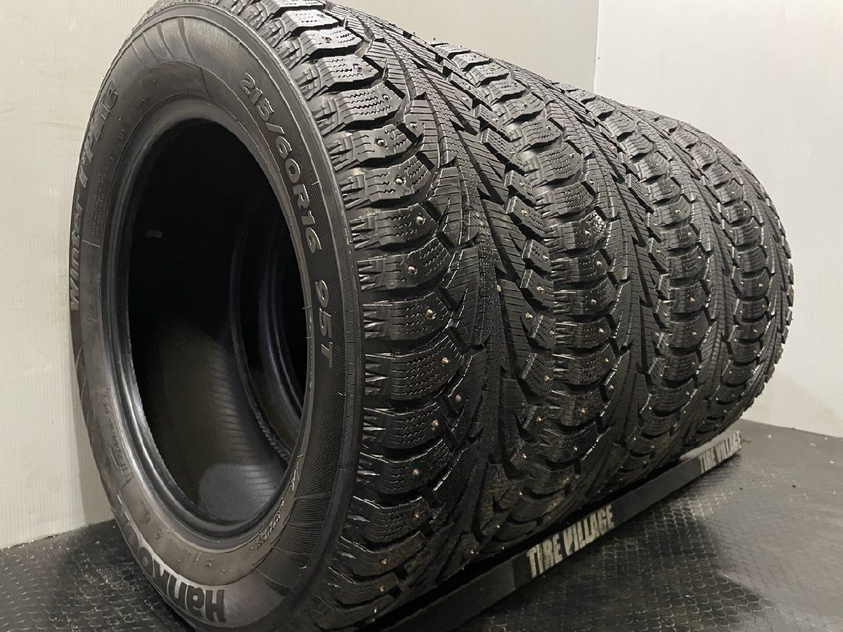 HANKOOK winter I Pike 215/60R16 16インチ スパイクタイヤ 4本 バリ溝