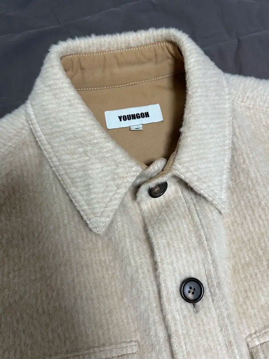 YOUNGOH アルパカ ウール シャツ ジャケット