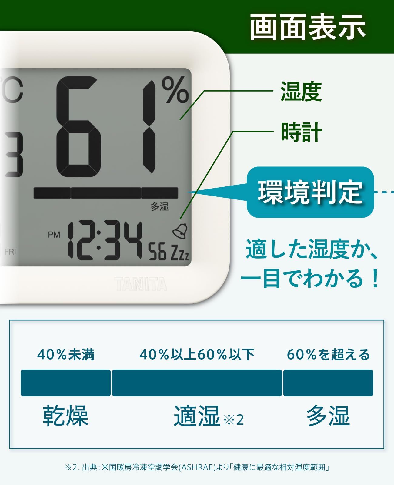 温湿度計 遠くからでも温度