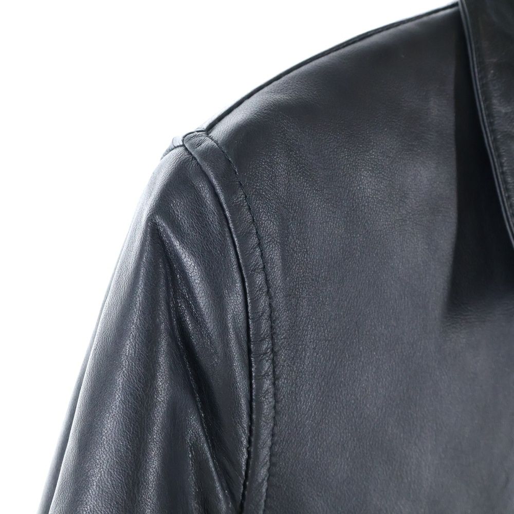 STUSSY (ステューシー) ラムレザー ジップアップ シングルライダース