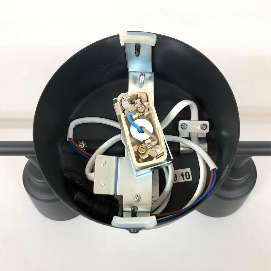 IKEA KNUTBO シーリングスポットライト 4スポット 黒 リモコン付き