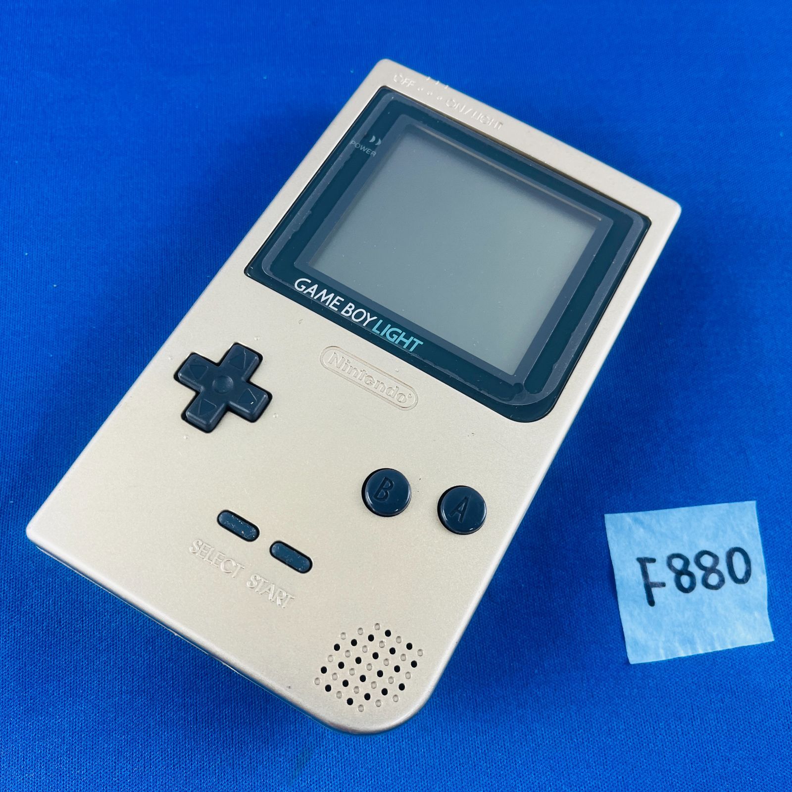 ◇F880【通電OK】ゲームボーイライト GAME BOY LIGHT ゴールド