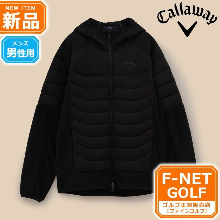 新品 【1010ブラック】秋 冬 Callaway GOLF キャロウェイ ゴルフウェア C23217108 スターストレッチ フリース フルジップ 中綿 スウェット ブルゾン [高ストレッチ、撥水性、防風性、透湿性] (メンズ