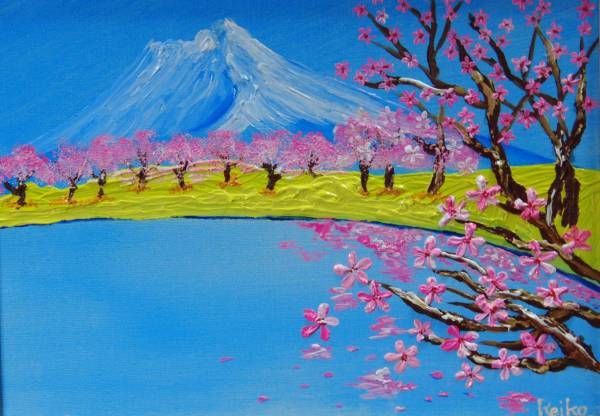 TOMOYUKI・友之、「富士山」、証明書付、額付、絵画 油絵 油彩画 SM