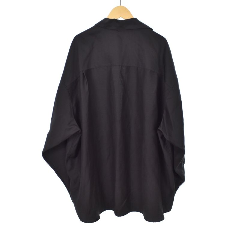 24ss スキッパーシャツ グラフペーパー ブラック Graphpaper