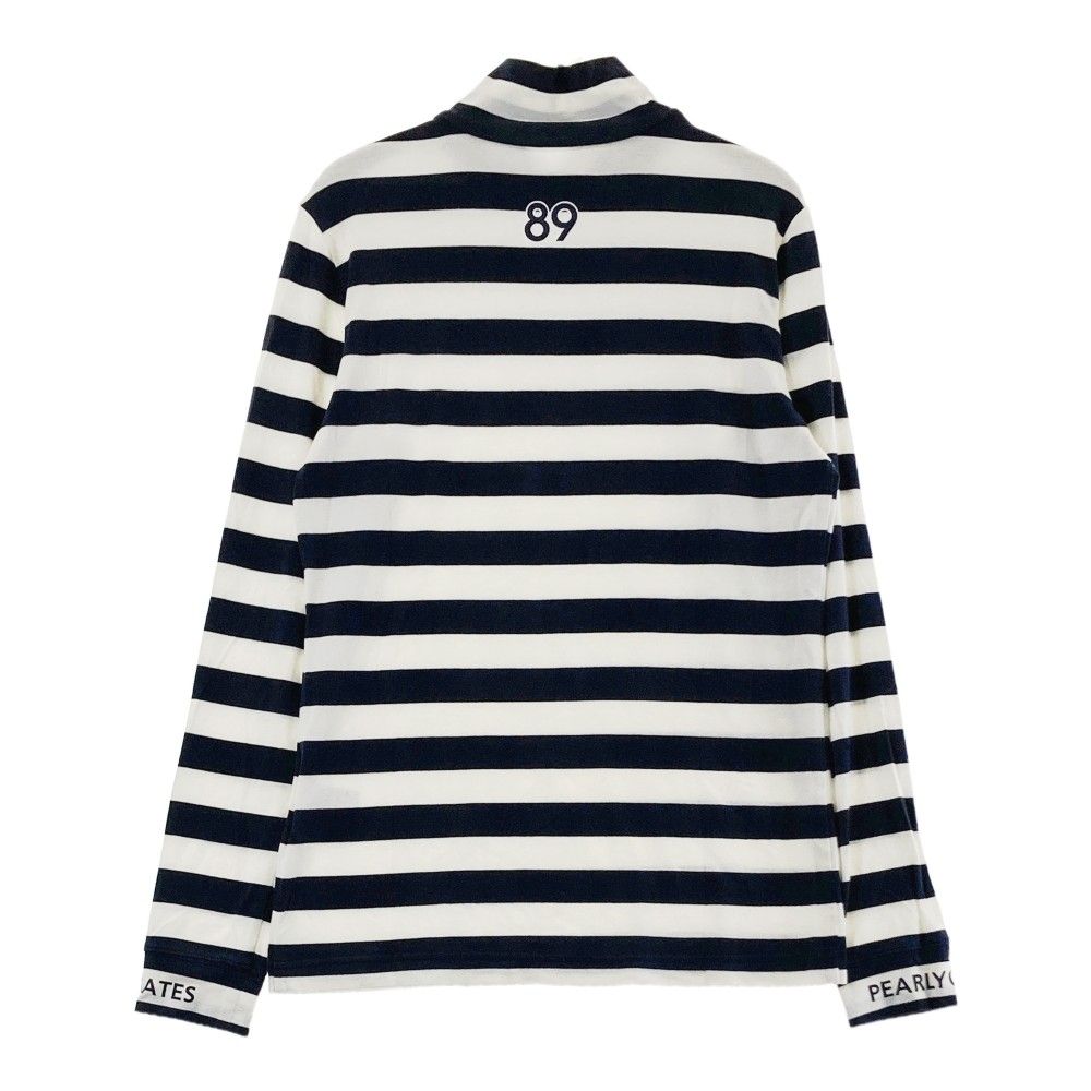 PEARLY GATES 【美品】【ボーダー】長袖 サイズ：0 PEARLY GATES パーリーゲイツ ハイネック 長袖Tシャツ