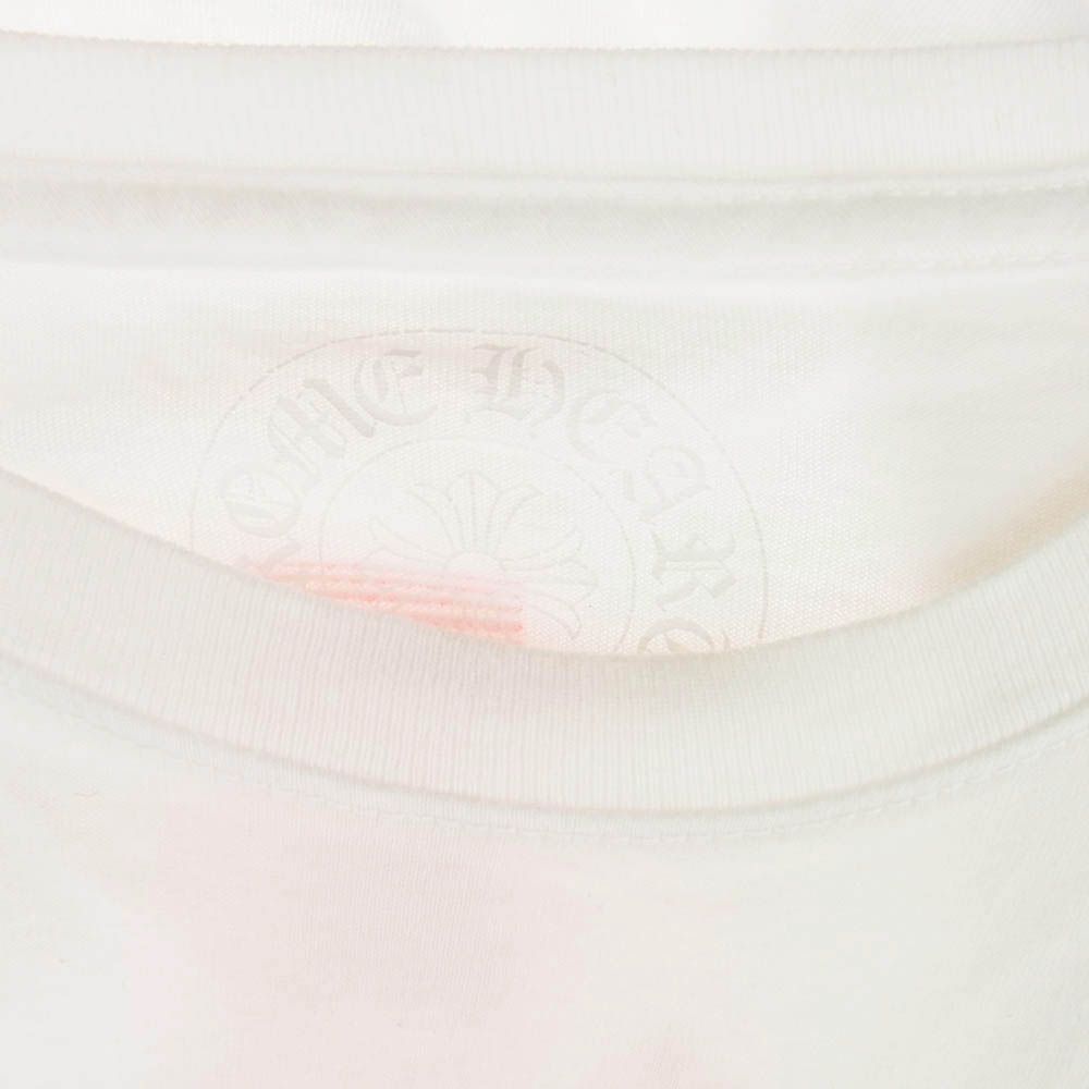 CHROME HEARTS クロムハーツ（原本無） NEON PINK STRIPE LOGO TEE